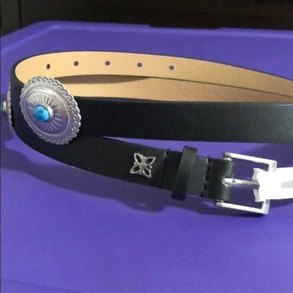 New BCBG BELT M TURQUOISE (A4)